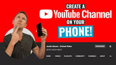 How to Create a YouTube Channel with your PHONE (Complete ...
