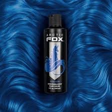 Uv neon blue hair dye. Poseidon Blue Arctic Fox Dye For A Cause