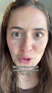 Speech Therapy Goals for Childhood Apraxia of Speech