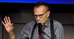 Larry king, настоящее имя — ло́ренс ха́рви зе́йгер (англ. How Larry King Got Duped Into Starring In Chinese Propaganda Mother Jones