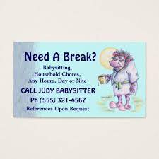 15% off with code zazpartyplan. Babysitting Or Household Chores Business Card Zazzle Com In 2021 Babysitting Quotes Babysitting Babysitting Flyers