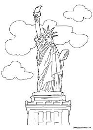 Mais la statue ne fut montée entièrement sur son socle à new york que 10 ans plus tard, en 1886. Coloriage Statue De La Liberte A New York Coloriage Oiseaux A Colorier Statue De La Liberte