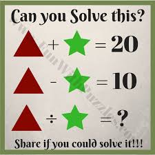 Brain teaser puzzles and riddles with answers for your interviews and entrance tests. Kids Math Equations Riddles With Answers