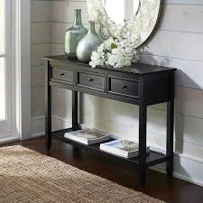 Pin By Justin Emmert On Stylish Living Black Console Table Black Console Table Decor Console Table Decorating