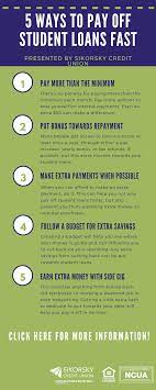 5 Ways To Pay Off Student Loans Fast Paying Off Student Loans Student Loans Credit Union