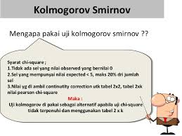 Uji Kolmogorov Smirnov