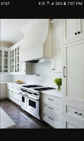 White Shaker Cabinets With Oil Rubbed Bronze Pulls Like The Rustic Touch White Ikea Kitchen Kitchen Design Kitchen Remodel