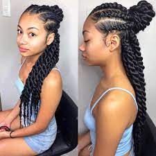 Half Up Half Down Twists By Trapprinzess On Ig Half Braided Hairstyles Cool Braid Hairstyles Natural Hair Styles