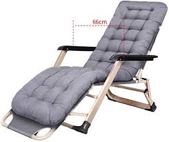 Chic Heavy Duty Patio Reclining Lounge Chairs With Cushions Folding Portable Chair For Beach Swimming Pool Garden Outdoors And Indoors S Kursi Goyang Kursi