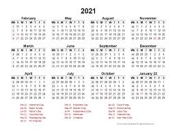 Printable 5 by 8 2021 calendar. 2021 Accounting Period Calendar 4 4 5 Free Printable Templates