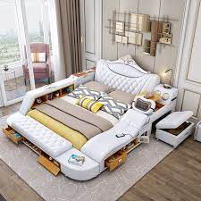 The contrast between the dark finish and the sober silver finish metal handles will complete this timeless bedroom set. Most Popular Bedroom Furniture Top Quality Bedroom Sets King Size Real Leather Bed Set Massage Beds Buy Beds Bedroom Sets King Size Beds Product On Alibaba Com