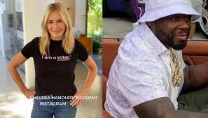 On monday, the in da club rapper urged his followers to vote for trump after seeing how biden's tax plan could raise taxes for corporations and people who earn over $400,000. Chelsea Handler Slams Ex Bf 50 Cent For Supporting Donald Trump In Upcoming Elections