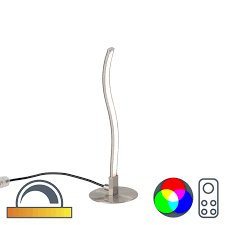 Wireless radio frequency remote controls are the easiest way to add switched outlet convenience without wiring or the need for an electrician. Modern Table Lamp Steel Rgb With Remote Control Incl Led Onda Lampandlight