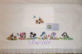 Il Mio Bebe Lenzuolini Punto Croce Ricamo Punto Croce Punto Croce Bambino