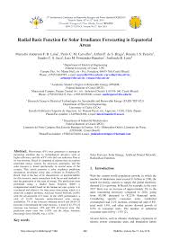 Colunistas análises e opiniões dos colunistas têm destaque no o povo +. Pdf Radial Basis Function For Solar Irradiance Forecasting In Equatorial Areas