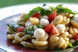 Caprese Pasta Salad With Lemon Vinaigrette Caprese Pasta Salad Caprese Pasta Pasta Salad