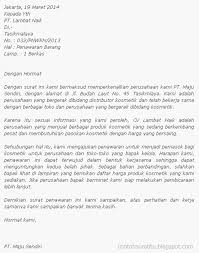 Mudah, bila kita mau mencoba menyimak sedikit contoh yang akan dipaparkan sebagai salam, nurul. Contoh Surat Pesanan Kosmetik Contoh Surat