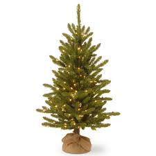 National Tree Company 4 Ft Kensington Burlap Artificial Christmas Tree With Clear Lights Knt3 306 40 The Home Depot Christmas Tree Clear Lights Burlap Trees Pre Lit Christmas Tree