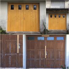 Fourniture Et Pose D Une Porte De Garage Bois A Bourg Sur Gironde Vmb Porte Garage Bois Garage Bois Porte Garage