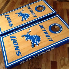 Detroit Lions Custom Made Cornhole Boards Baggo Corn Hole Detroit Lions Custom Cornhole Boards Detroit