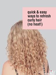 Alternatively, you can apply styling cream to hair with wet hands: Fast And Straightforward Methods To Refresh Curly Hair With Out Warmth Fashion Colony Curly Hair Styles Naturally Curl Hair Without Heat Hair Without Heat