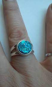 Cremation Jewelry Ring Ashes Infused Glass 10mm Size 7 Etsy In 2021 Cremation Jewelry Ring Ashes Jewelry Cremation Jewelry