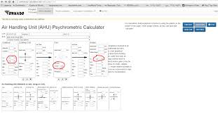 Psychrometric Chart Calculator