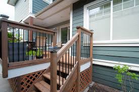 Aluminum balusters pressure treated wood rectangular copper pyramid aluminum decking deck railings deck. Veranda Deck Railing Kit 24 Ft Round Balusters Peak Products Canada