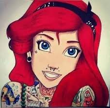 Ariel is getting more ink, this time it looks like she's getting that lower tattoo that she's always wanted. 61 Ideas Tattoo Disney Princesses Sleeve Disney Princess Tattoo Dark Disney Tattoo Emo Disney