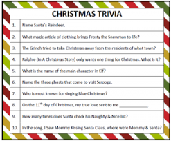 Did you know that each nation. Free Christmas Trivia Printable 24 7 Moms