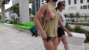 Erect nipples in public
