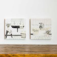 Check spelling or type a new query. Farmhouse Bathroom Canvas Art Prints Set Of 2 Kirklands