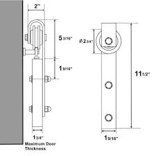 Vancleef Classic Design Standard Single Track Barn Door Hardware Kit Wayfair Sliding Barn Door Hardware Sliding Barn Door Track Interior Barn Doors