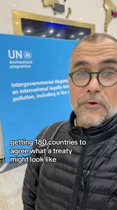 Dr. Marcus Eriksen , In South Korea with 180 countries for the United  Nations treaty negotiations