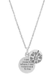 It's different from the expression, be supposed to. Hidden Message Necklace I Am Exactly Where I Am Supposed To Be