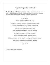 Bio Poem Template Lesson Plans Worksheets Reviewed By Teachers