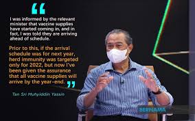 Lets talk about vaccination and vaccines. Bernama Purchase Of Own Vaccines Allowed But Get Npra Approval First Pm Muhyiddin