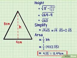 How To Find The Area Of An Isosceles Triangle With Pictures