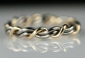 A Cord Of Three Strands Is Not Easily Broken Ecc 4 9 12 Wedding Bands Made By Artist Todd Tattoo Wedding Rings Wedding Band Tattoo Ruby Engagement Ring Set