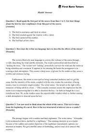 In the second half of theexam you will produce your own piece of creative writing. A Gcse English Language Paper 1 Model Answers First Rate Tutors