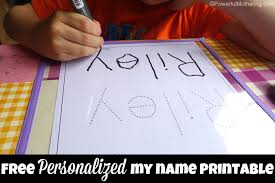 Practicing vocabulary words and handwriting. Free Name Tracing Worksheet Printable Font Choices