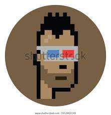 Cryptopunk Nft Blockchain Non Fungible Stock Vector Royalty Free 1953803149