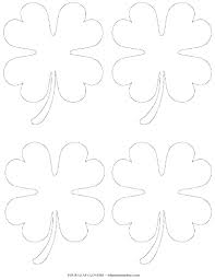 This free printable four leaf clover pattern is large enough to use as decoration, whether you're celebrating the onset of spring or looking for printable st. Free Printable Four Leaf Clover Patterns Shamrock Template Clover Leaf Clover Craft