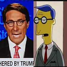 Are lawyers allowed to dye their hair blue? Tom Price On Twitter Just Realised Trump S Attorney Is The Real Life Version Of Blue Haired Lawyer From The Simpsons