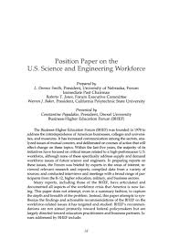 The main objective of the paper is to convince and inform your reader. Position Paper On The U S Science Engineering Workforce Pan Organizational Summit On The U S Science And Engineering Workforce Meeting Summary The National Academies Press