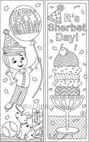 8 Birthday Coloring Bookmarks Coloring Bookmarks Bookmarks Handmade Coloring Pages