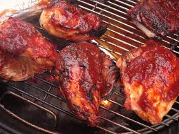 Chicken pieces typically have a smooth side and a rough side. Barbecue Chicken Wikipedia