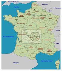 Découvrez toutes les cartes du réseau ferré français et européen. Carte De France Regionen Fototapete Fototapeten Montpellier Bergsee Toulouse Myloview De