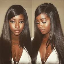 Saying it is a distraction is like saying my face is a distraction because it's what i was born with. Shop Top Side Part Long Silky Straight Human Hair Lace Front Wigs For Black Women Natural Straight Brzilian Virgin Full Lace Best Wigs Online From Best Lace Front Wigs On Jd Com Global