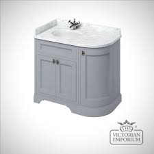 Choose from hundreds of traditional and modern bathroom vanity units in all styles and designs, including marble vanity units. Curved Corner Bathroom Basin Unit With Drawers